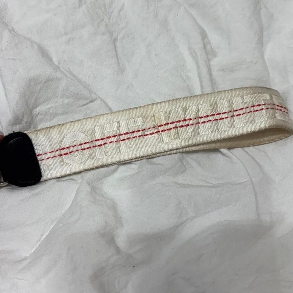 OFF WHITE Inspired Women's Men's Wristlet White Red Black Accessory Keychain